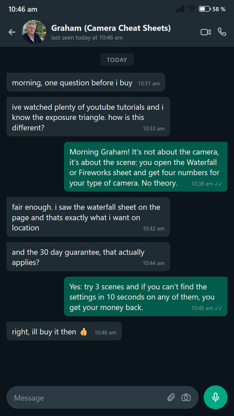 A sceptic asks how this is different from a tutorial video